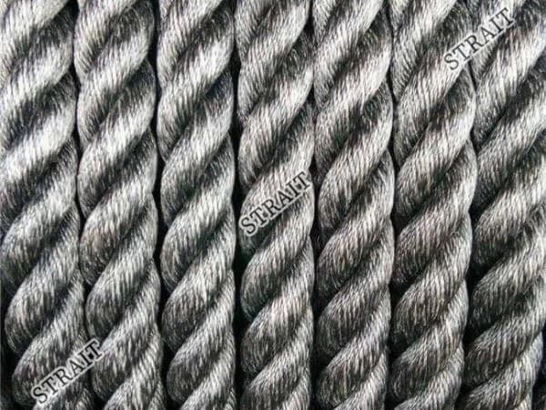 High performance polyester mixed rope - three strands